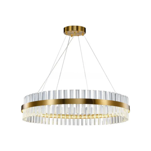 Modern kristály csillár nappaliba – LIBERTY függeszték arany kivitelben