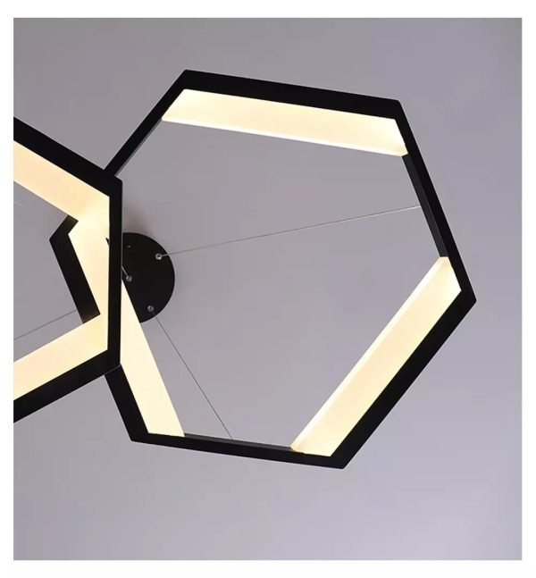 HEXAGON függeszték fekete