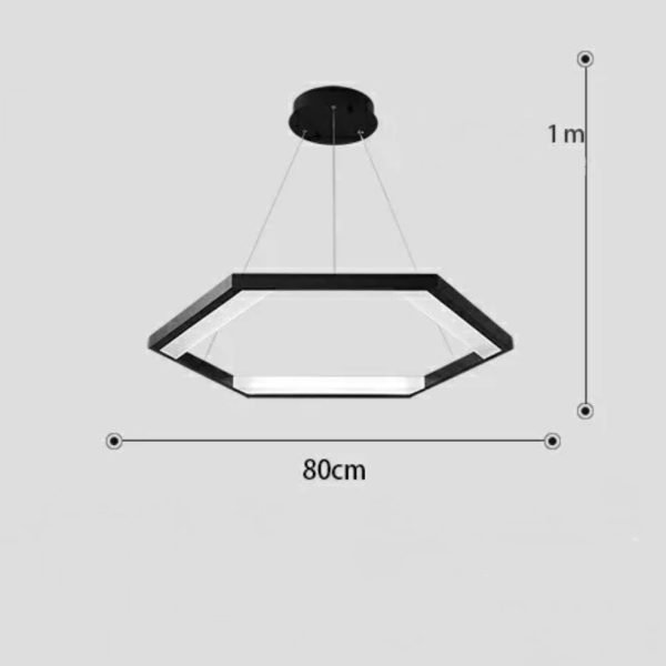 HEXAGON függeszték fekete