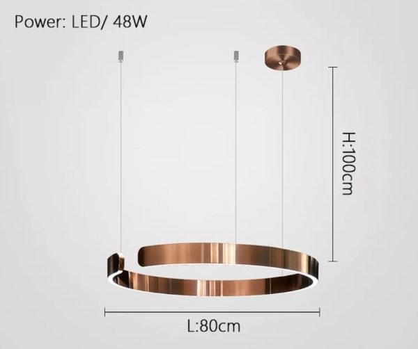 MADEIRA Rose gold Függeszték, modern lámpa , függőlámpa, glamour design, glamour home, luxury home