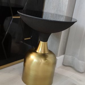 Fekete / arany lerakóasztal