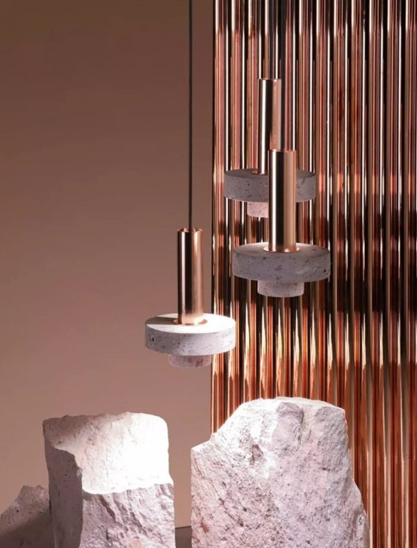 TERRAZZO Függeszték rose gold