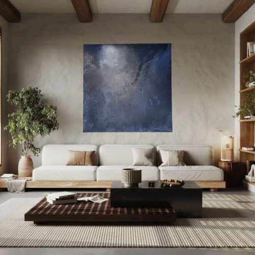 Luxury-Home, Lakásdekoráció, 100 x 100 cm absztrakt festmény