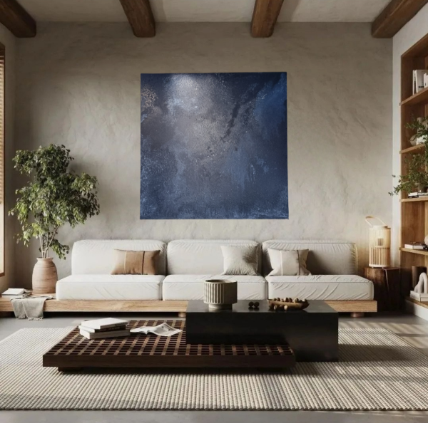 Luxury-Home, Lakásdekoráció, 100 x 100 cm absztrakt festmény