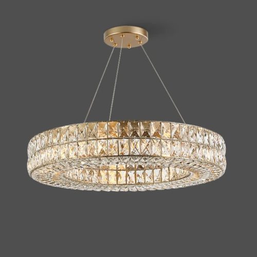Luxury-Home CAIRO RING függeszték, kristály csillár
