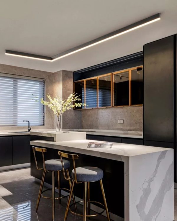 Luxury-Home , PRAGA Mennyezeti LED lámpa fekete
