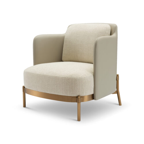 Oxford Fotel – luxus modern design ülőbútor textil és bőr kombinációval