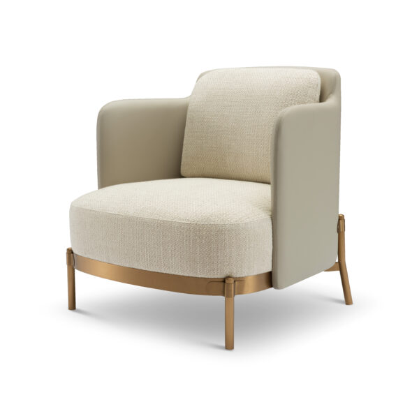 Oxford Fotel – luxus modern design ülőbútor textil és bőr kombinációval