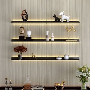 Luxury-Home.hu AXEL polc LED világítással fekete szín