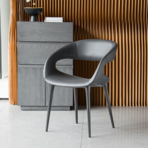 ARDEA modern textilbőr szék sötétszürke kivitelben – olasz design