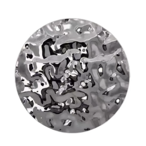 Hullám mintás 3D design falpanel ezüst színben 1220×2800 mm