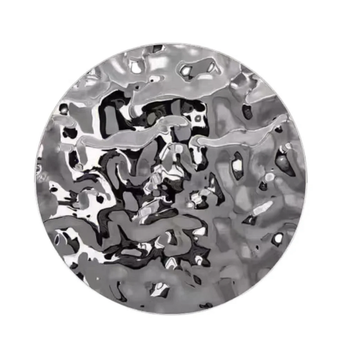 Hullám mintás 3D design falpanel ezüst színben 1220×2800 mm