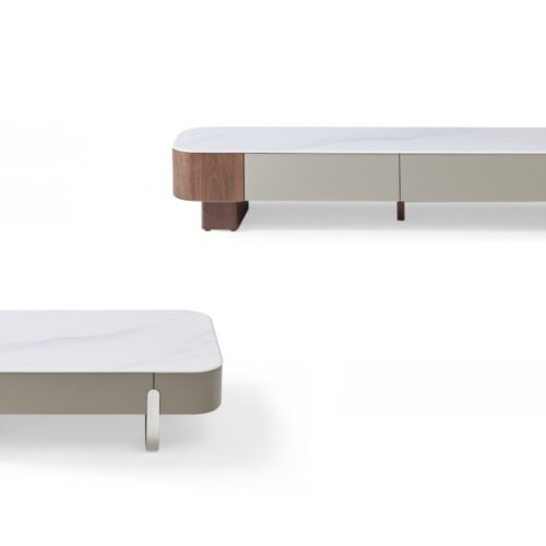 LUCERA prémium nappali bútorcsalád márvány tetővel, TV szekrénnyel és dohányzóasztallal