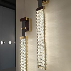 Luxus kristály falikar modern enteriőrben