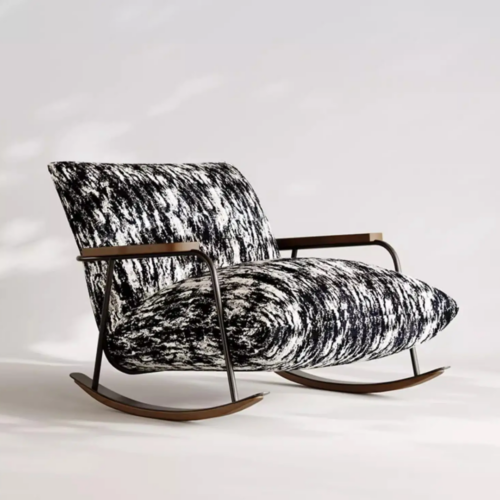 AURENO hintafotel prémium design fém vázzal és fa karfával