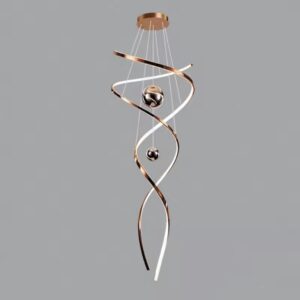 LÉNA függeszték rose gold színben , modern design világítás