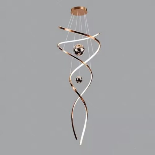 LÉNA függeszték rose gold színben , modern design világítás