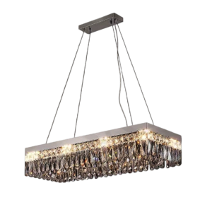 DOLCE SQUARE kristály függeszték csillár modern étkező fölé luxus LED világítással