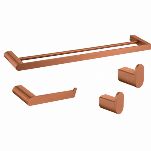rose gold fürdőszobai kiegészítő szett törölközőtartó akasztó prémium design